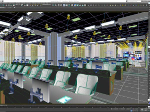 TV Studio Control Room 1 3D Model