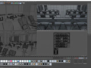 TV Studio Control Room 1 3D Model