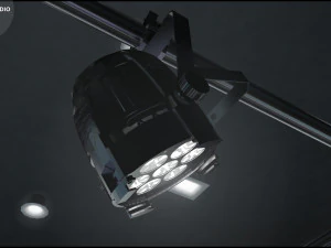 Virtual TV Studio Chat Set 2 3D Model