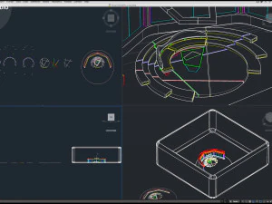 Virtual TV Studio Chat Set 2 3D Model