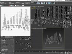 square light trusses collection - 50 pcs modular 3D Модель