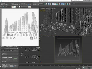 square light trusses collection - 50 pcs modular 3D Model