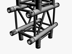 square light trusses collection - 50 pcs modular 3D Модель