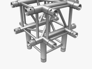 square light trusses collection - 50 pcs modular 3D Model