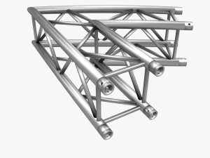 square light trusses collection - 50 pcs modular 3D Model
