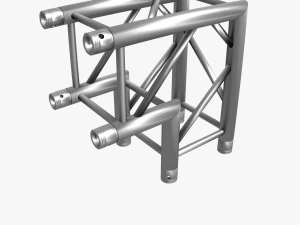 square light trusses collection - 50 pcs modular 3D Model