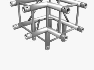 square light trusses collection - 50 pcs modular 3D Model