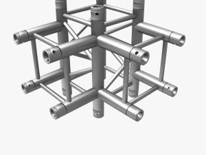 square light trusses collection - 50 pcs modular 3D Model