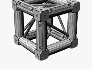 square light trusses collection - 50 pcs modular 3D Model