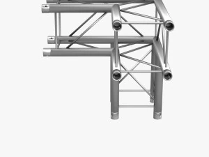 square light trusses collection - 50 pcs modular 3D Model