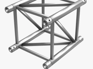 square light trusses collection - 50 pcs modular 3D Model
