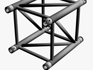 square light trusses collection - 50 pcs modular 3D Model