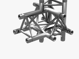 triangular trusses collection - 55 pcs modular 3D Model