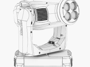 stage lighting collection 14 pieces 3D Model