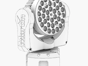 stage lighting collection 14 pieces 3D Model
