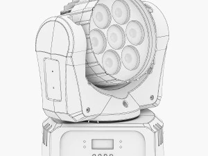 stage lighting collection 14 pieces 3D Model