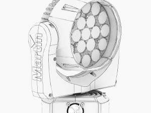 stage lighting collection 14 pieces 3D Model