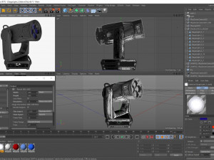 stage lighting collection 14 pieces 3D Модель
