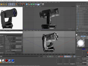 stage lighting collection 14 pieces 3D Model
