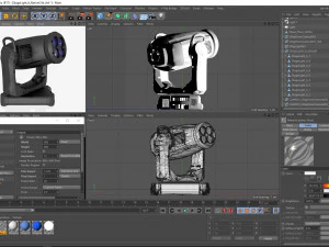 stage lighting collection 14 pieces 3D Model