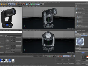 stage lighting collection 14 pieces 3D Model