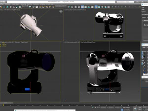 stage lighting collection 14 pieces 3D Model