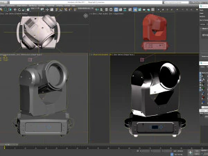 stage lighting collection 14 pieces 3D Model