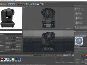 stage lighting collection 14 pieces 3D Model