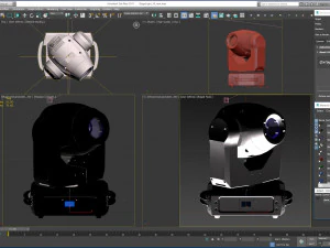 stage lighting collection 14 pieces 3D Model