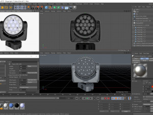 stage lighting collection 14 pieces 3D Модель