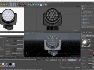 stage lighting collection 14 pieces 3D Model