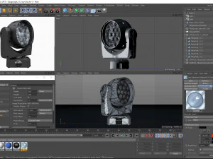 stage lighting collection 14 pieces 3D Model