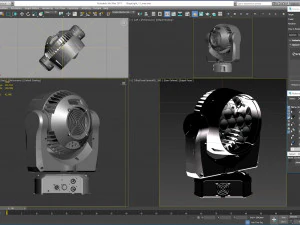 stage lighting collection 14 pieces 3D Model