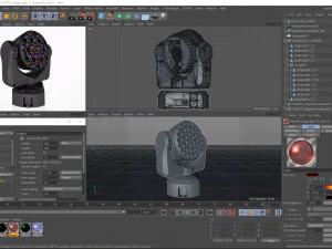 stage lighting collection 14 pieces 3D Model