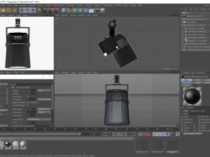 stage lighting collection 14 pieces 3D Model