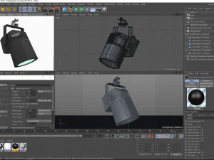 stage lighting collection 14 pieces 3D Model