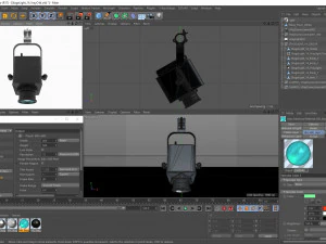 stage lighting collection 14 pieces 3D Model