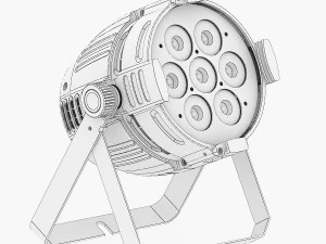 stage lighting collection 14 pieces 3D Model