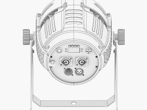 stage lighting collection 14 pieces 3D Model