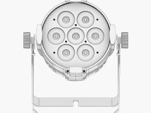 stage lighting collection 14 pieces 3D Model