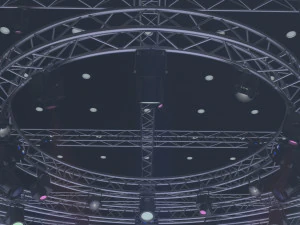tv studio stage truss and lights 3D Model