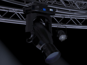 tv studio stage truss and lights Modello 3D