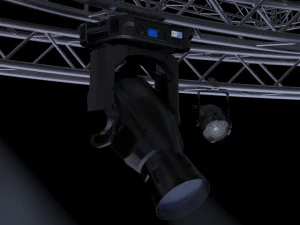 tv studio stage truss and lights 3D Model
