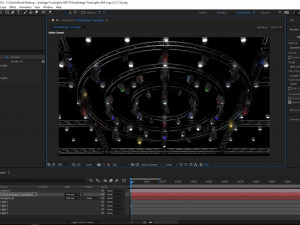 tv studio stage truss and lights Modello 3D