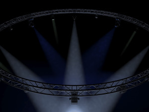 circle square truss1000cm-stage lights Model 3D