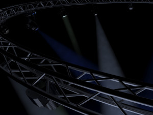 circle square truss1000cm-stage lights Model 3D