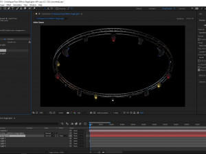 circle square truss1000cm-stage lights Model 3D