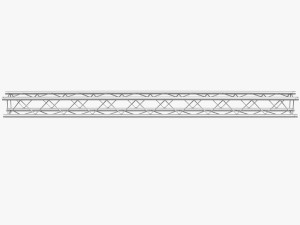 light duty square truss collection - 9 pcs modular 3D Model
