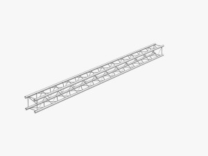 light duty square truss collection - 9 pcs modular 3D Model