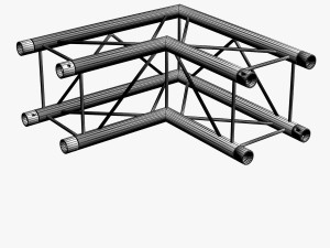 light duty square truss collection - 9 pcs modular 3D Model